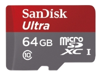     Sandisk Ultra microSDXC 64Gb UHS-I + SD- - 