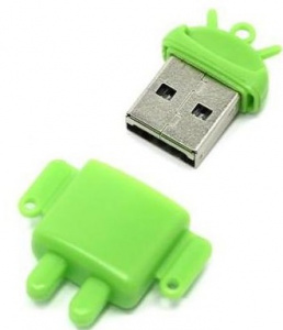     Qumo microSDHC class 10 8GB + Fundroid USB Card Reader, Green - 