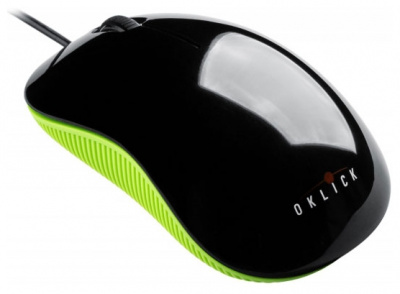   Oklick 165M Optical mouse Black-Green USB - 