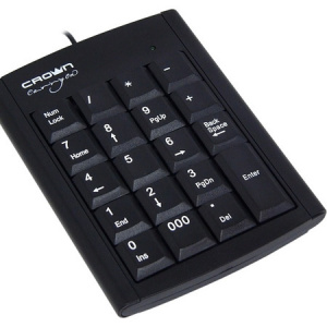     Crown NumPad CMNK-001, USB, black - 