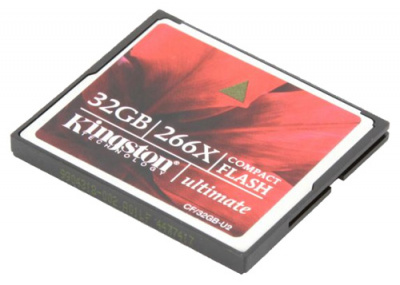     Kingston Compact Flash Card 32GB Ultimate 266x w/Recovery s/w - 