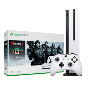   Microsoft Xbox One S 1 + GEARS 5,4,3,2,+ Gears of War Ultimate + XboxLiveGold 1. 