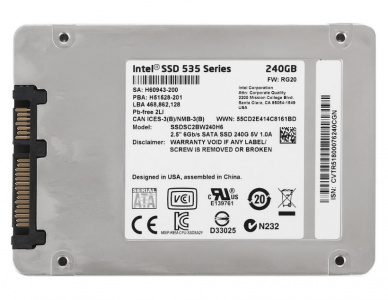 SSD- Intel 535, 240 Gb (SATA-III), 7 