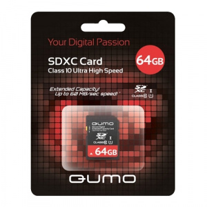     Qumo SDXC Class 10 UHS Class 1 64GB - 