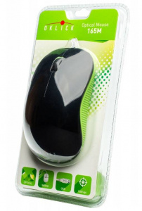   Oklick 165M Optical mouse Black-Green USB - 