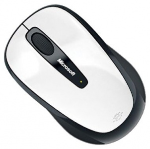   Microsoft Wireless Mobile 3500 Black-White USB - 