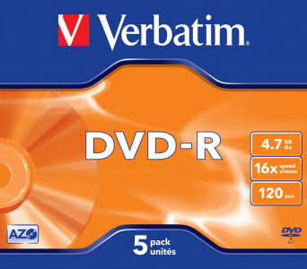 DVD- Verbatim DVD-R 4.7 Gb (5)