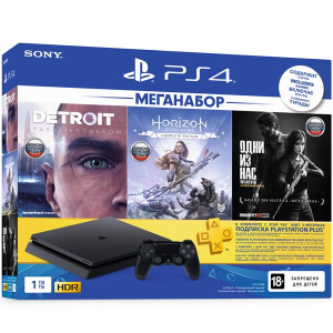   Sony PlayStation 4 Slim 1Tb (UH-2208B) +Detroit+HZD+  