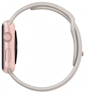 - Apple Watch with Sport Band Rose Gold Al/Stone Sport