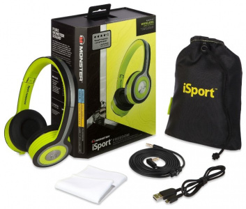    Monster iSport Freedom V2 Bluetooth On-Ear, black-green - 