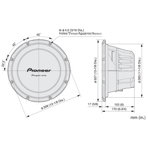    Pioneer TS-W310D4 - 