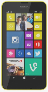    Nokia Lumia 630 Dual Sim Yellow - 