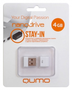    Qumo nanoDrive 4Gb, White (RTL) - 
