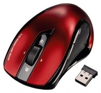   Hama Wireless Laser Mouse Mirano black-red - 