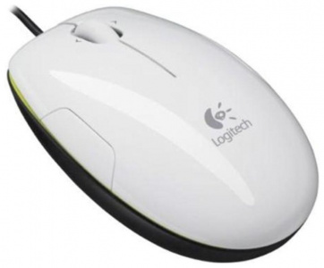   Logitech LS1 Laser Mouse, White - 