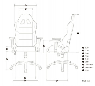   AKRacing K7012 AK-K7012-BO, Black-orange