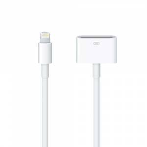 - Apple Lightning to 30-pin Adapter (MD824ZM/A), White