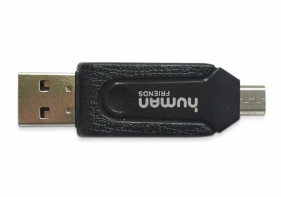    CBR / Human Friends Crosser OTG (USB  microUSB, microSD, SD  MMC), Black - 