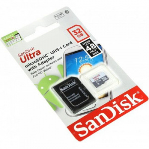     SanDisk Ultra microSDHC 32Gb UHS-I + SD+ - 