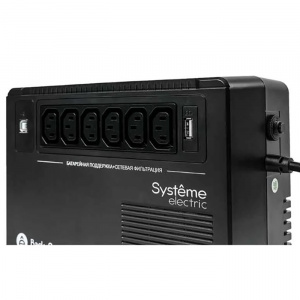      Systeme Electri Back-Save, 800VA/480W, 230V, Line-Interactive BVSE800I black - 