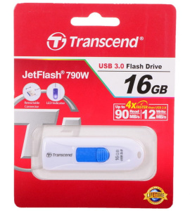    Transcend JetFlash 790 16Gb, White - 