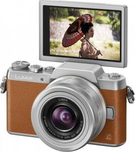    Panasonic Lumix DMC-GF7 Kit, Brown - 