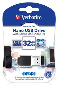    Verbatim Store'N'Go NanoOTG 32Gb + microUSB- - 