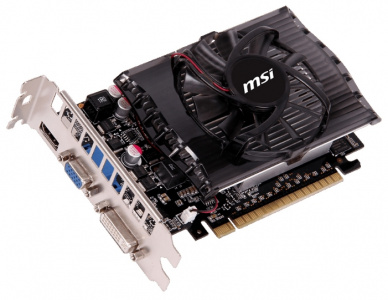  MSI GeForce GT 730 700Mhz PCI-E 2.0 2048Mb 1800Mhz 128 bit DVI HDMI HDCP