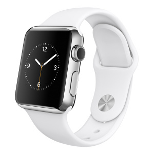- Apple Watch Apple 38mm Stainless Steel/White Sport