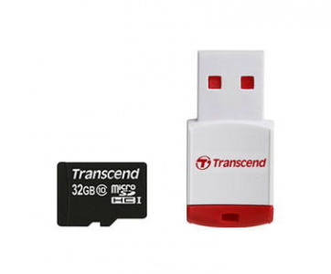     Transcend MicroSDHC 16Gb + USB- - 