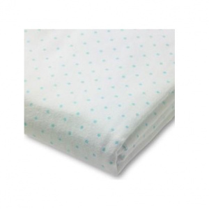      SwaddleDesigns Fitted Crib Sheet Pstl Blue Space Friend - 