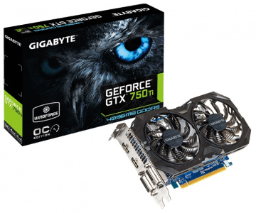  Gigabyte GeForce GTX 750 Ti (4096Mb GDDR5, DVI-I + DVI-D + 2xHDMI)