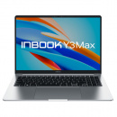  Infinix Inbook Y3 MAX_YL613 16"(1920x1200 IPS)/Intel Core i5 1235U(1.3Ghz)/8192Mb/512SSDGb/noDVD/Intel Iris Xe Graphics/DOS/Silver