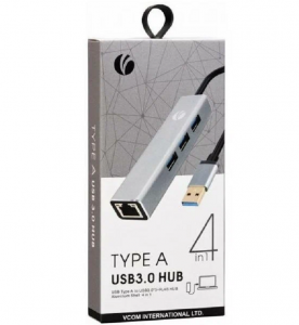 ���� ������ USB-��� Vcom Dh312A USB3 4Port 0.2M ��������-�������� ������������