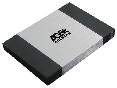 Фото товара Корпус для жесткого диска AgeStar SUB2A10 (2.5", SATA - USB 2.0), Silver black интернет-магазина ТопКомпьютер
