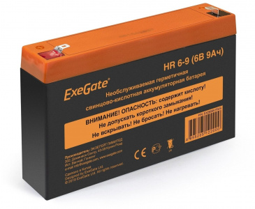 ���� ������ �������������� ������� ExeGate HR 6-9 (6V 9Ah 634W, ������ F1) ��������-�������� ������������