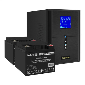���� ������ ��� ExeGate EX295989RUS + ������� 40A� EX282976RUS 2�� SineTower SZ-2000.LCD.AVR.3SH.1C13.U ��������-�������� ������������