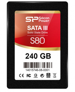 SSD- Silicon Power Slim S80 240Gb (SP240GBSS3S80S25) Black