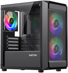 ������ ��� ���������� XASTRA A303M 3FRGB Black mATX 2x140mm + 1x120mm FRGB fans