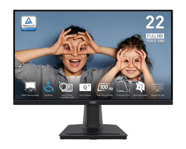 ���� ������ ������� MSI PRO MP225V (9S6-3PE0CM-015) 21,45" 16:9 FHD VA ������ ��������-�������� ������������