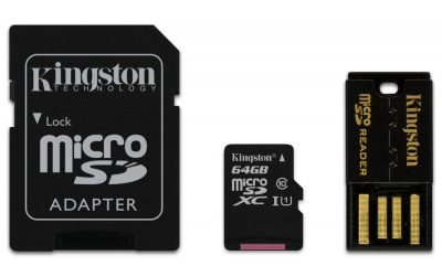     Kingston microSDXC 64Gb UHS-I Mobility Kit - 