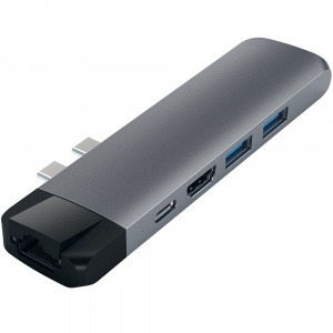 ���� ������ USB-��� Satechi Aluminum Thunderbolt 3 Pro ��������-�������� ������������