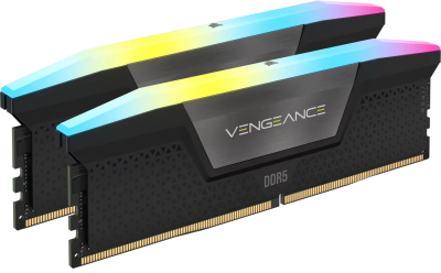 ����������� ������ CORSAIR Vengeance RGB 128GB (2 x 64GB) 288-Pin PC RAM DDR5 6400 (PC5 51200) ������