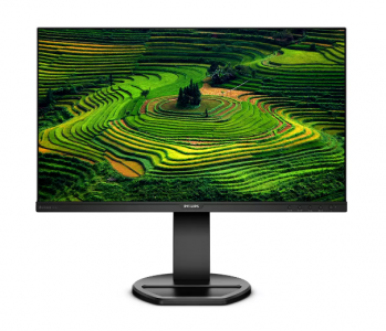 ���� ������ ������� 23.8" Philips 241B8QJEB, black ��������-�������� ������������