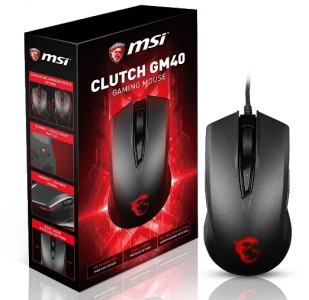   MSI Clutch GM40 Black GAMING Mouse, USB - 