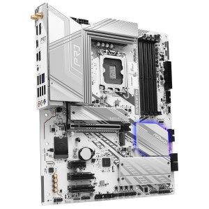 ����������� ����� ASRock Z890 PRO RS WIFI WHITE �����, LGA1851, Z890, 4*DDR5, 4*SATA