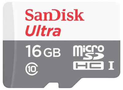     SanDisk Ultra microSDHC Class 10 (16GB), White-grey - 
