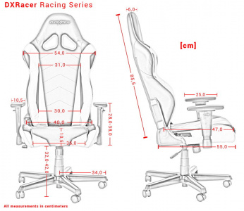   DxRacer Racing OH/RE0/NR, Black red