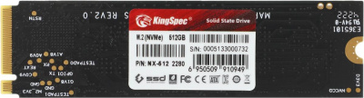 SSD-���������� Kingspec 512GB, M.2(22x80mm), NVMe, PCIe 3.0 x4 SSD (NX-512 2280) ������
