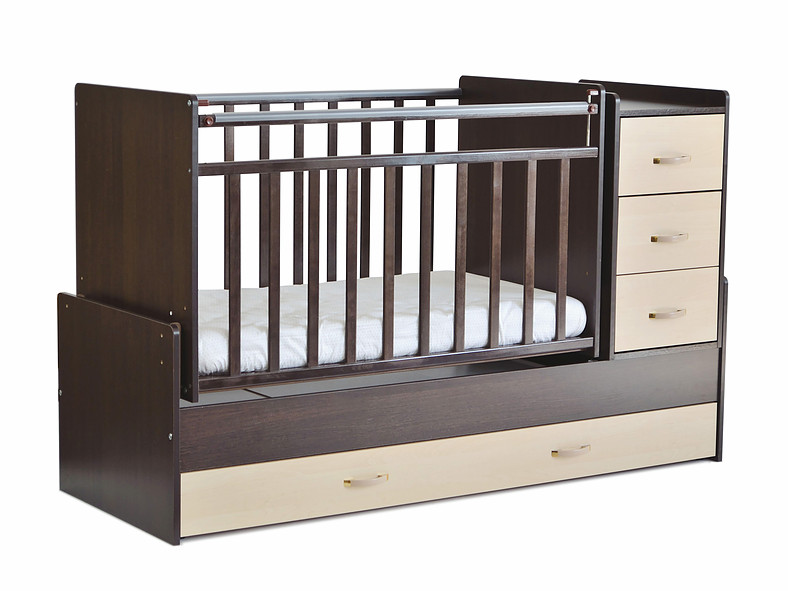 Кровать-трансформер СКВ-Компани СКВ-5, wenge-birch трансформер; 68x174x110 см